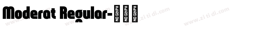 Moderat Regular字体转换